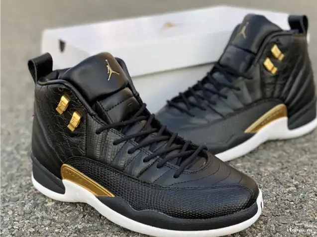Rep Kickmax Air AO6068-007 Black 12 Gold-White Metallic Jordan Retro 'Reptile' 0512